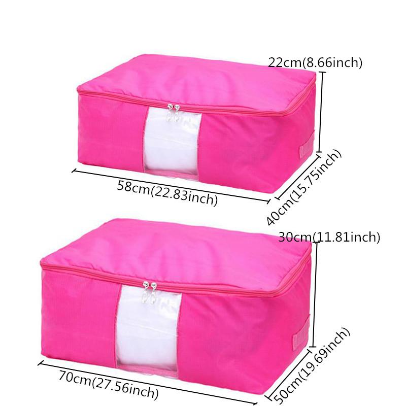 Clear-Window Storage Bags for Duvets and Clothes
