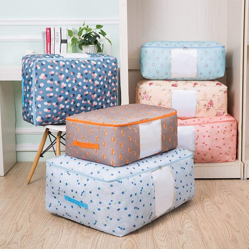 Clear-Window Storage Bags for Duvets and Clothes