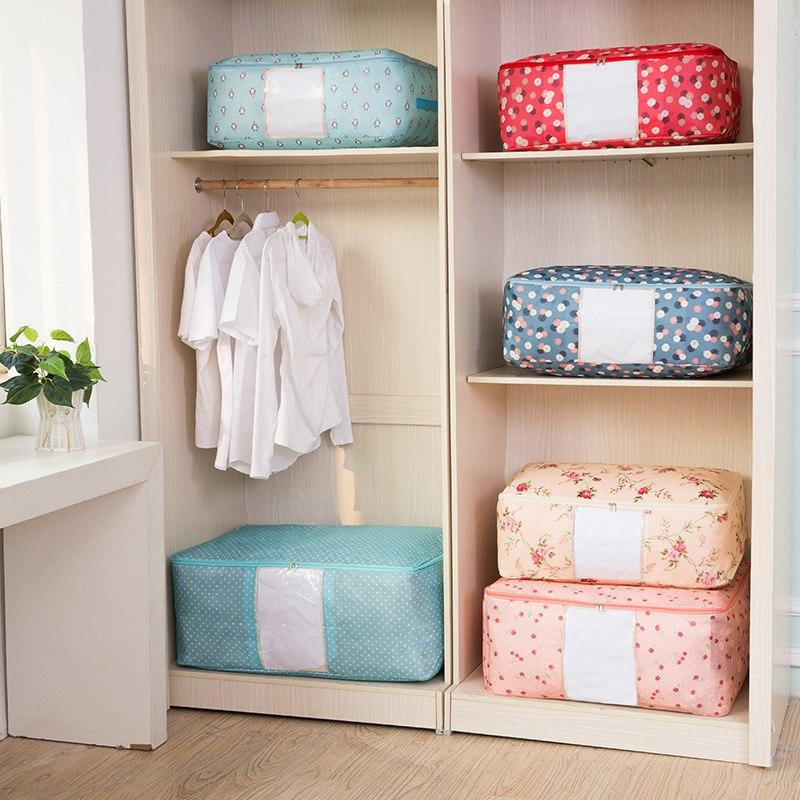 Clear-Window Storage Bags for Duvets and Clothes