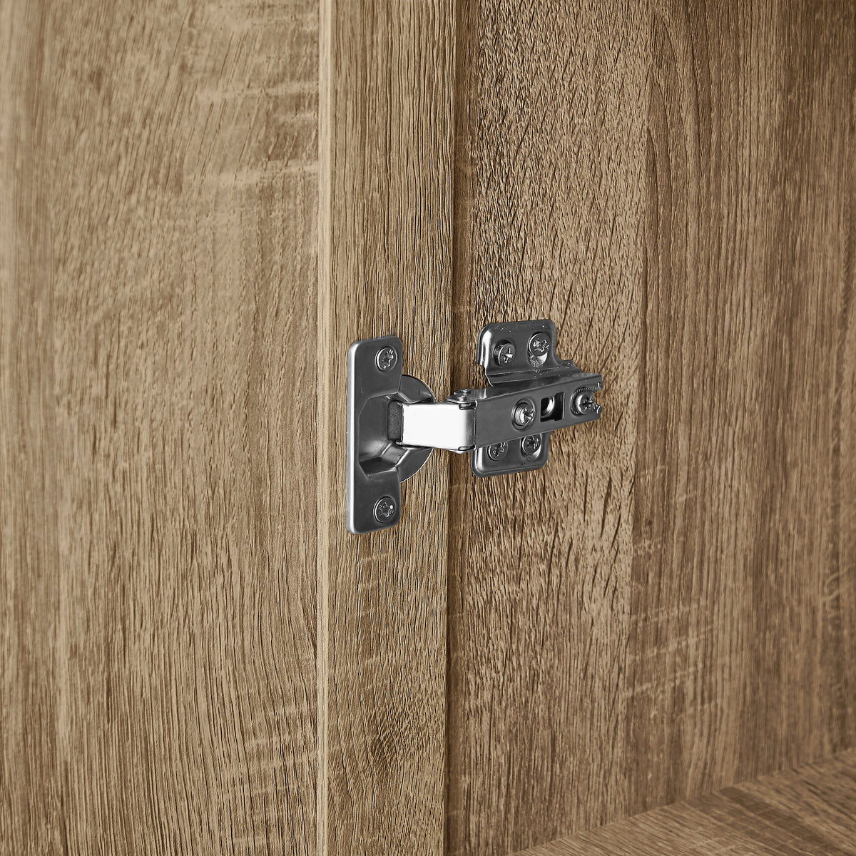 Two-Door Bathroom Storage Cabinet with Adjustable Shelves