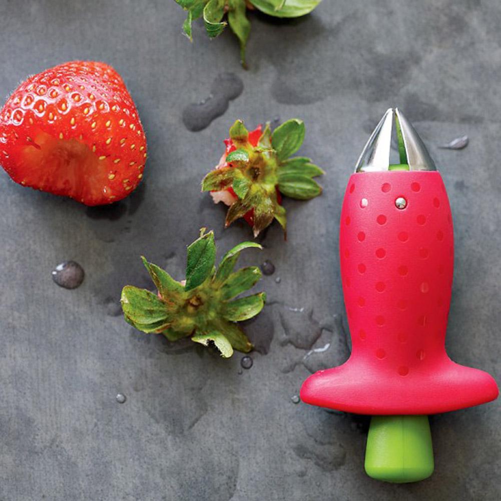 Strawberry Huller and Stem Remover Tool for Fast Prep