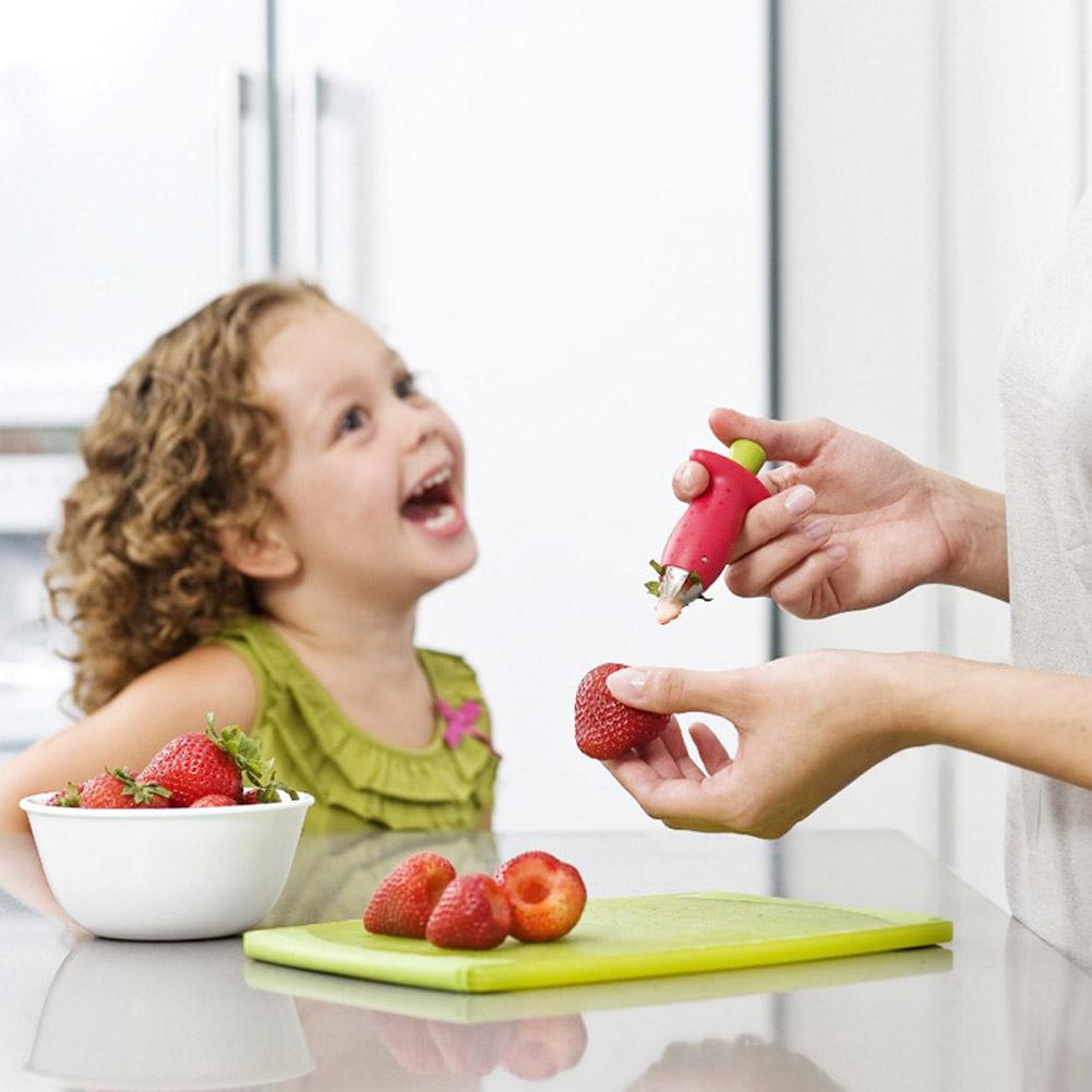 Strawberry Huller and Stem Remover Tool for Fast Prep