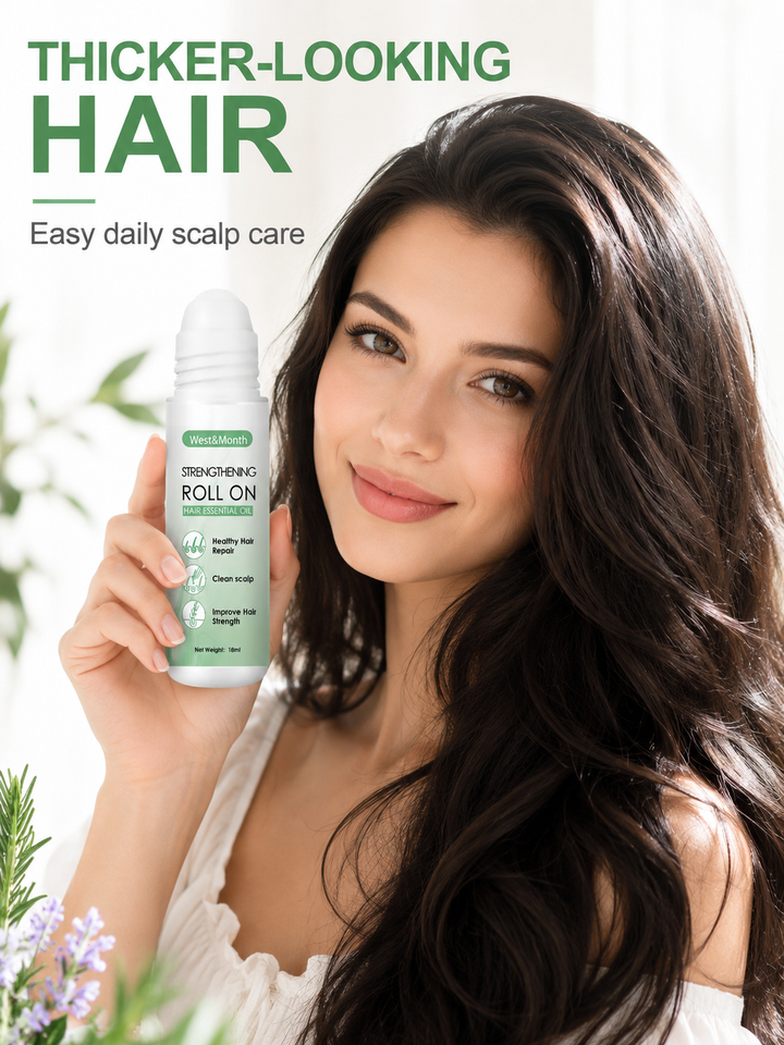 Strengthening Roll-On Hair Oil — Thicker, Fuller Hair in 4 Weeks