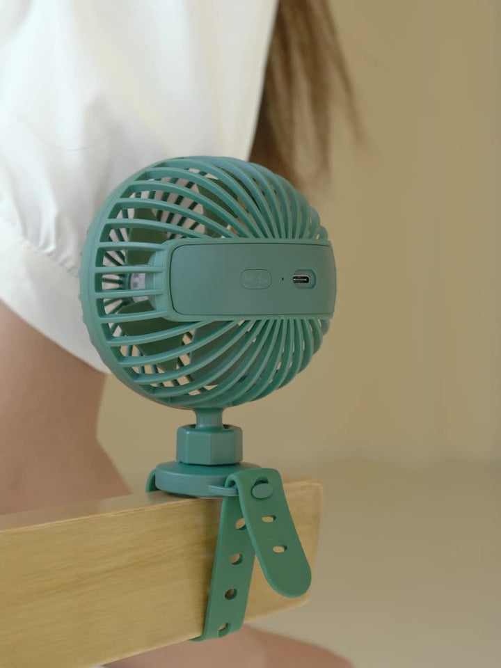 Stroller Fan Clip On Portable USB Fan for Hands Free