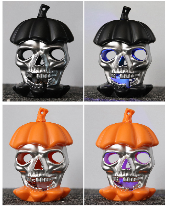 Halloween Skull Moon Light with Colorful LED Lighting