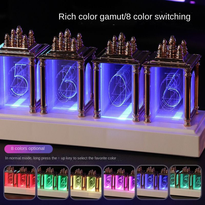 RGB Nixie Tube Clock with Dynamic Ambient Lighting