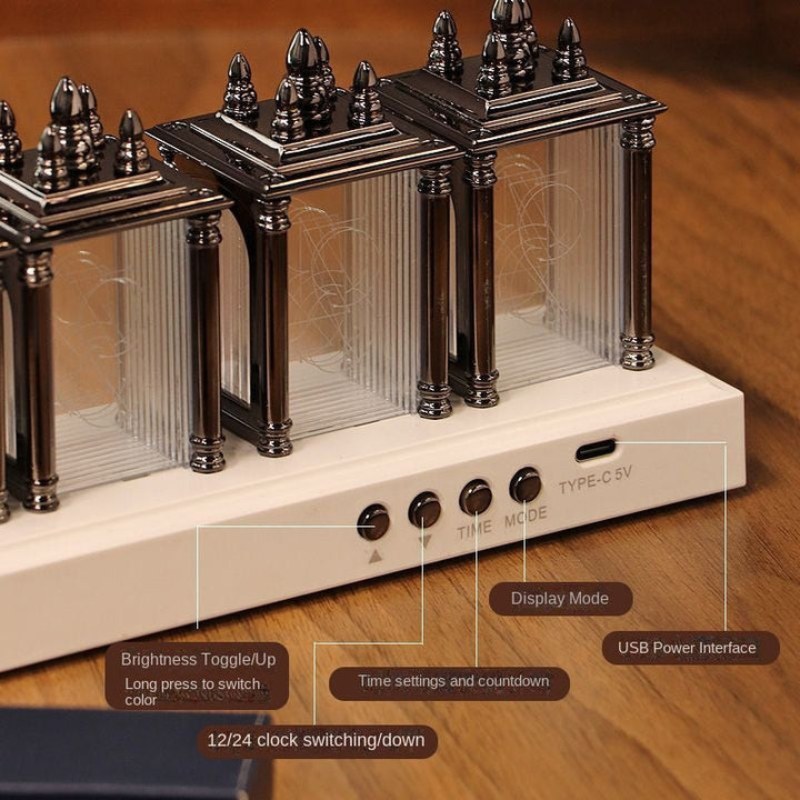 RGB Nixie Tube Clock with Dynamic Ambient Lighting