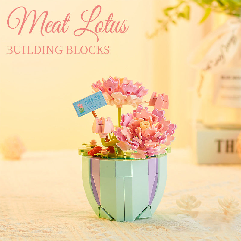 Succulent Building Blocks for Colorful Desktop Decor