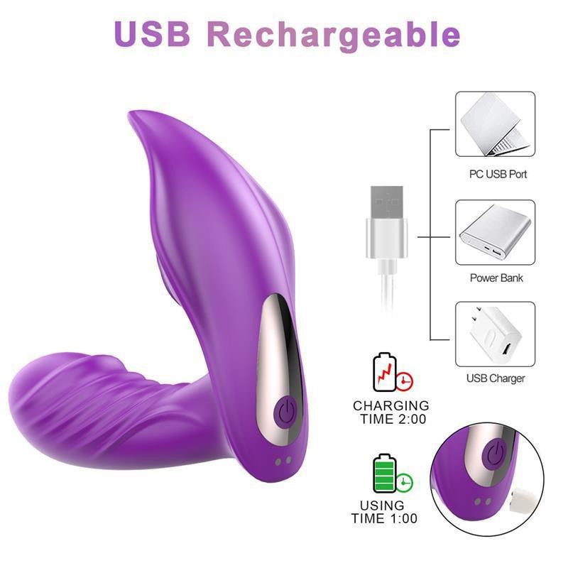 Wearable Vibrator with Heating and Wireless Remote