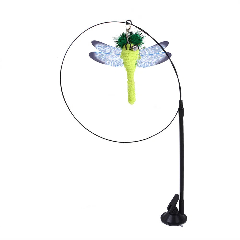 Suction Cup Cat Toy With Interchangeable Attachments