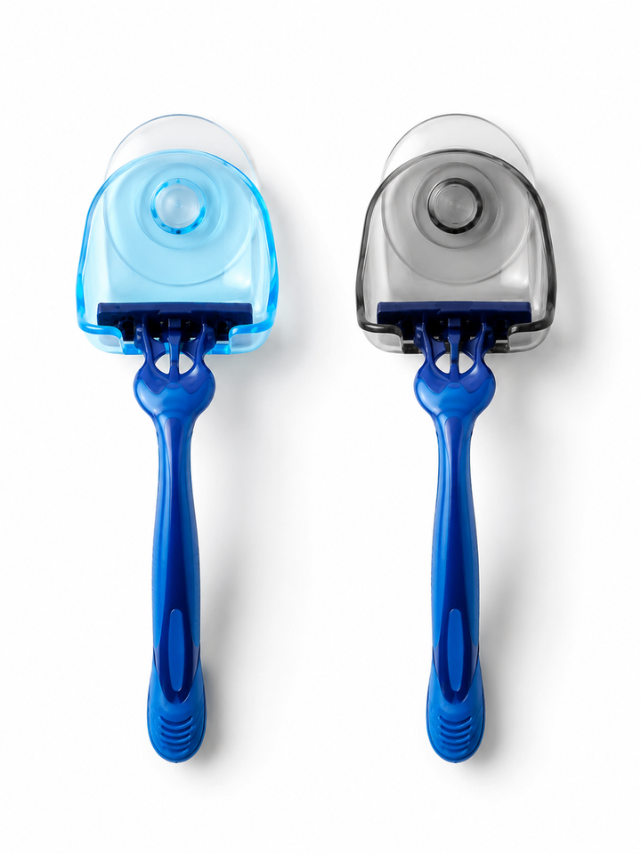 Suction Cup Razor Holder — No-Drill Shower Storage