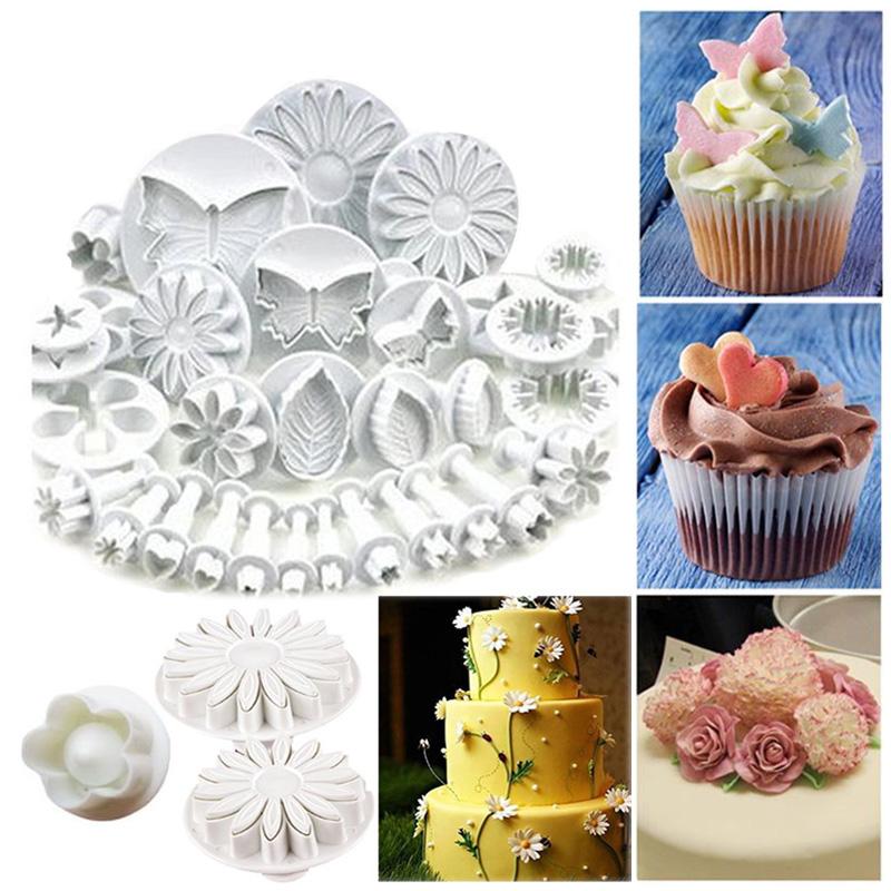 33 Piece Plunger Cutter Set for Fondant Cake Decorating