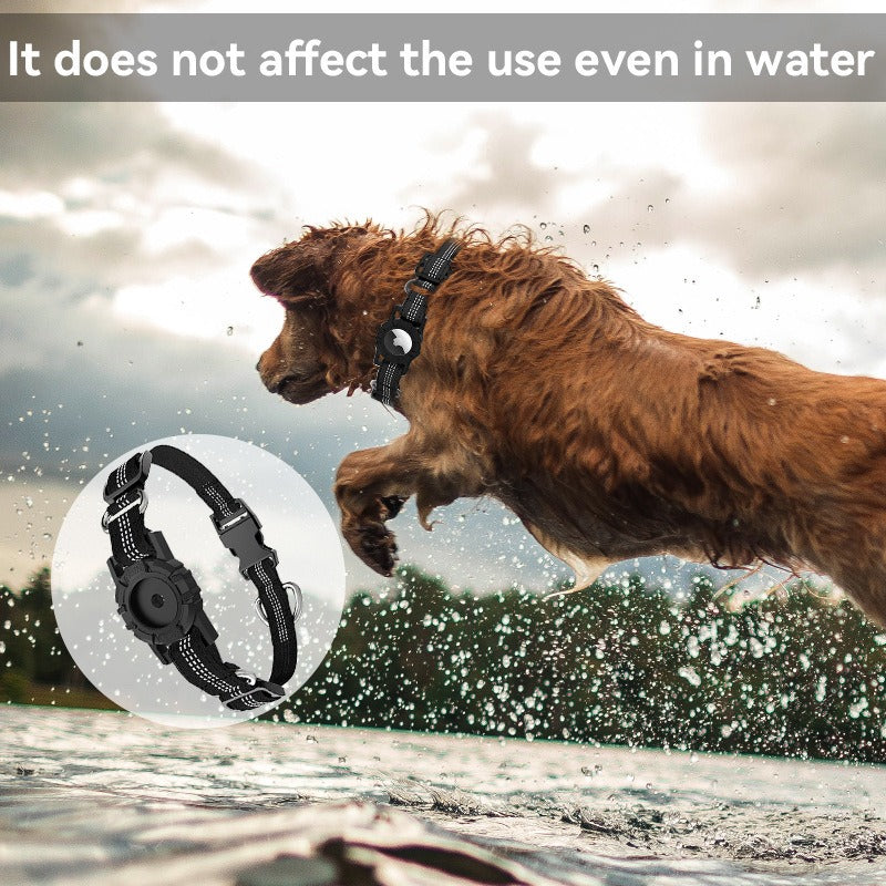 AirTag Dog Collar With Reflective Water-Compatible Fit