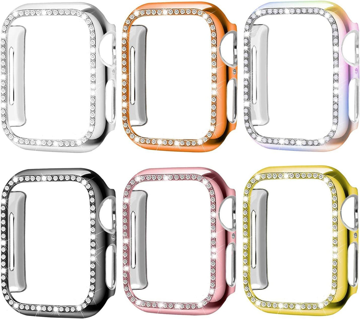 Rhinestone Apple Watch Case 41mm 45mm Bling Protection