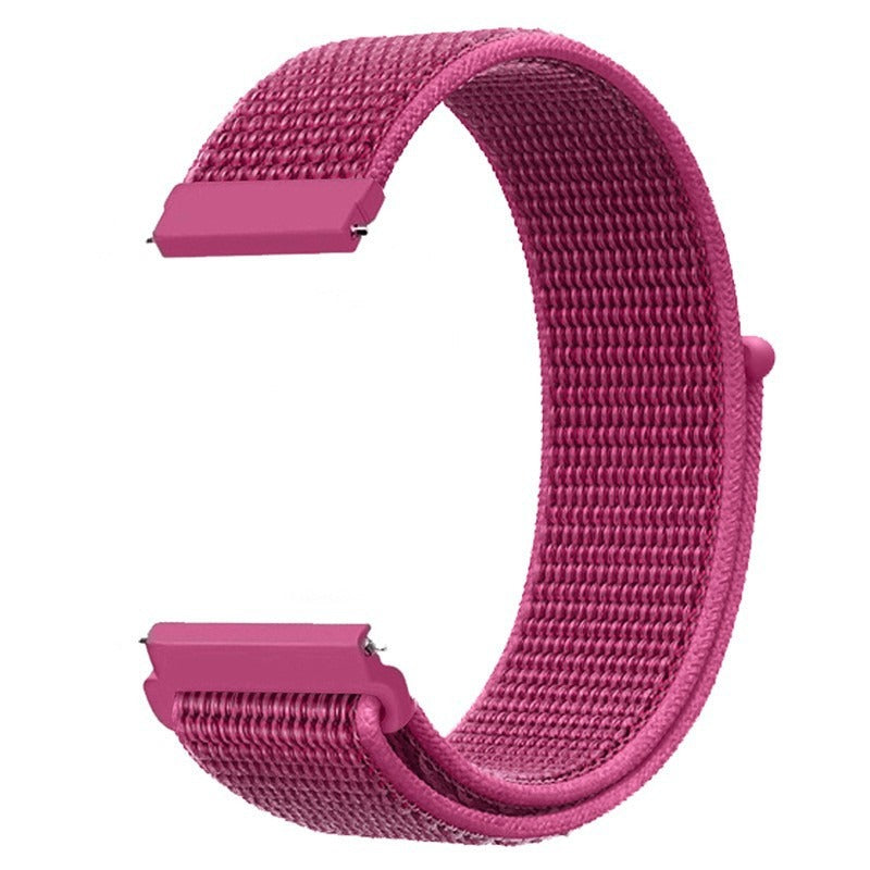 Nylon Loop Watch Band 20mm 22mm in 8 Quick-Swap Colors