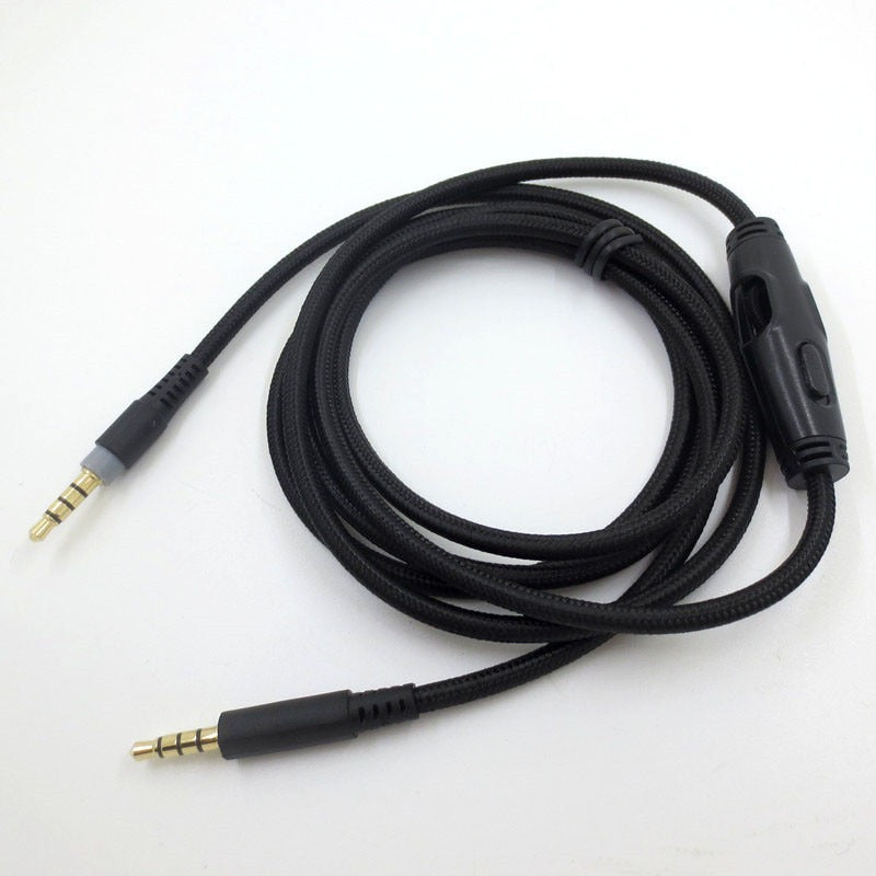 Braided Replacement Headphone Cable with Inline Control