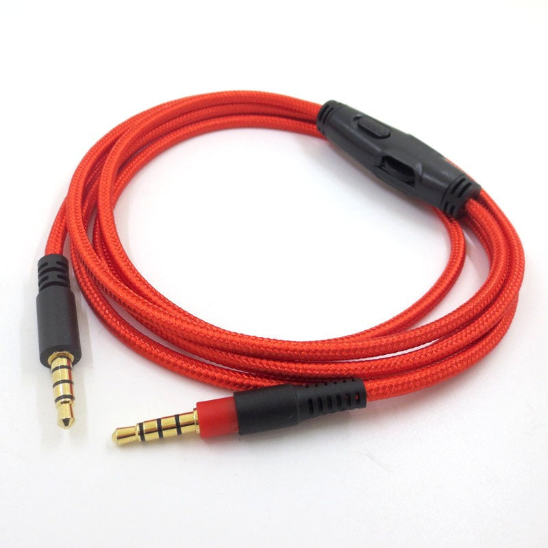 Braided Replacement Headphone Cable with Inline Control