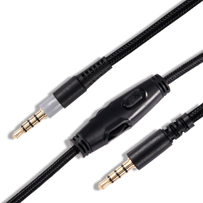 Braided Replacement Headphone Cable with Inline Control