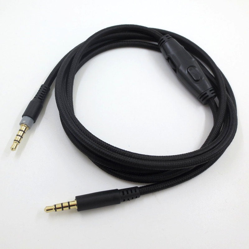 Braided Replacement Headphone Cable with Inline Control
