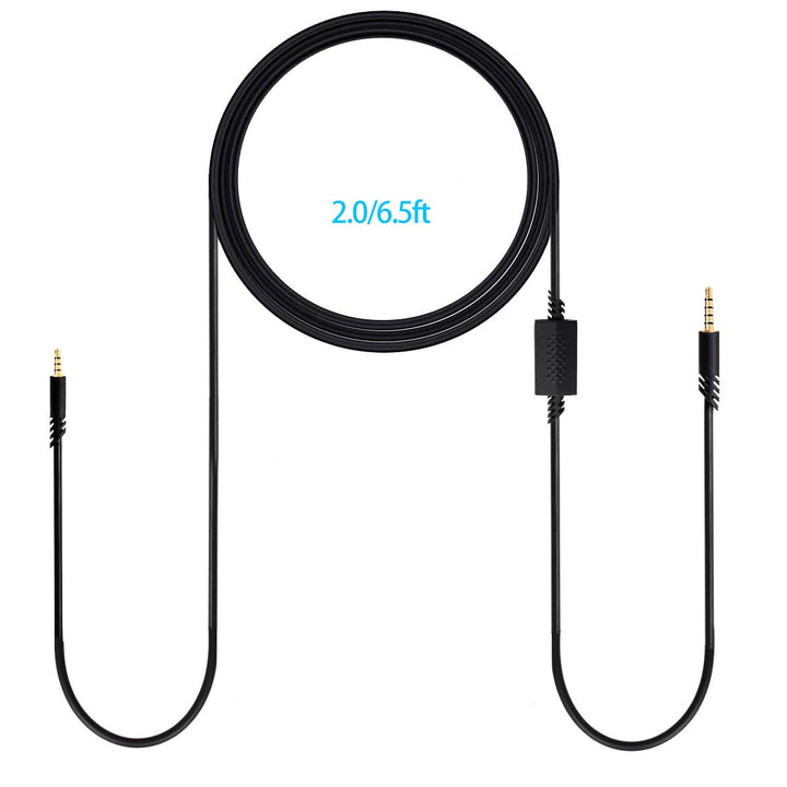 Replacement Headset Cable: 6.5 ft with Inline Control