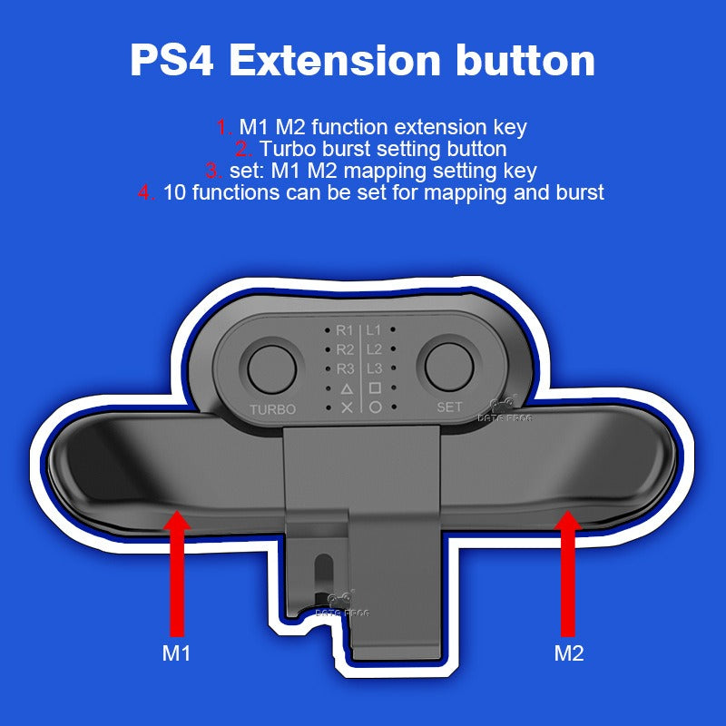 PS4 Controller Back Paddles with Turbo and Burst Fire