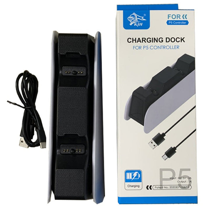 PS5 Dual Controller Charging Dock with LED Status Lights