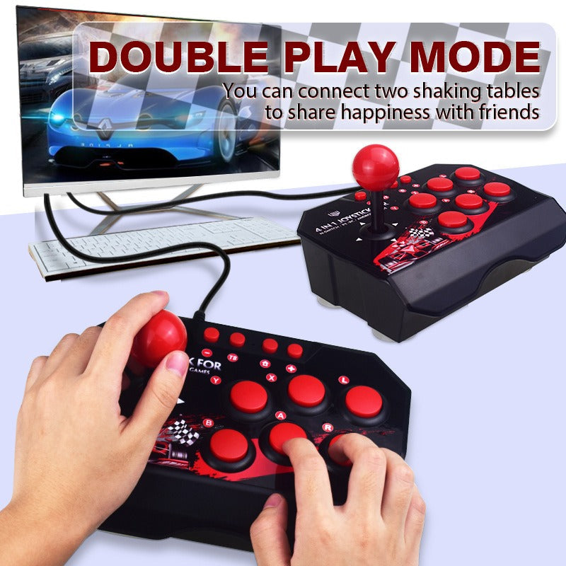 Wired Arcade Fight Stick for Switch, PS3, PC & Android