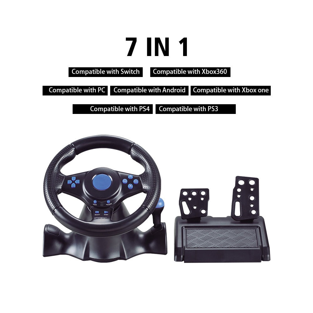 Racing Wheel with Pedals for Switch, Xbox, PS4 & PC