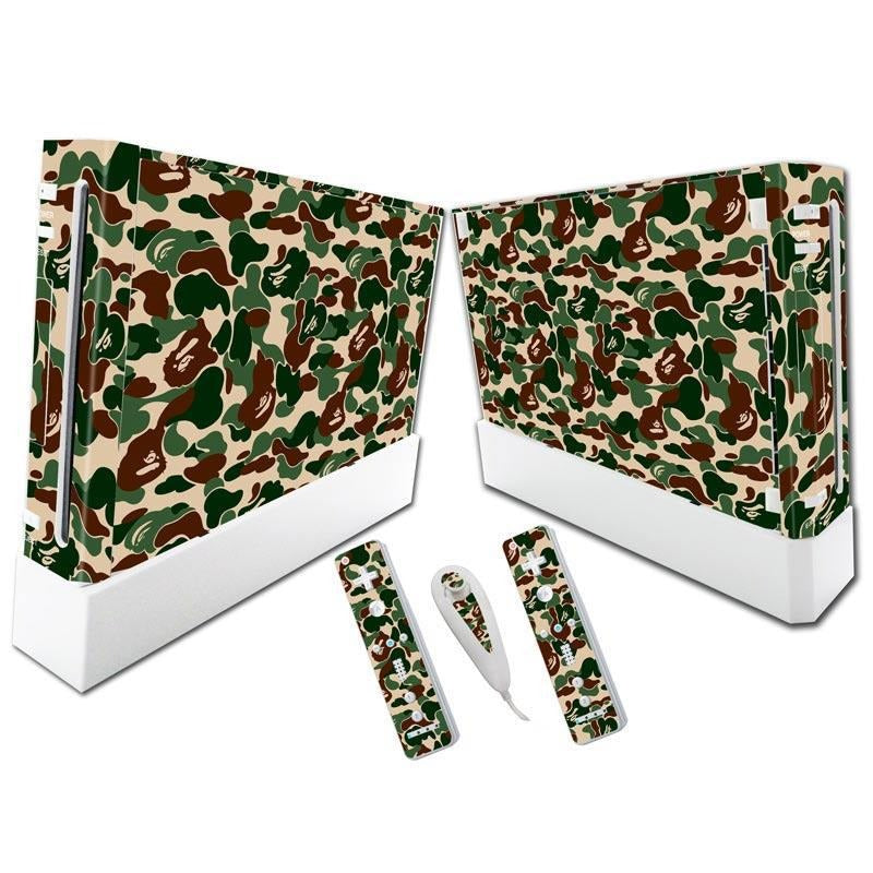 Wii Console Vinyl Skin Set with Full-Coverage Wraps