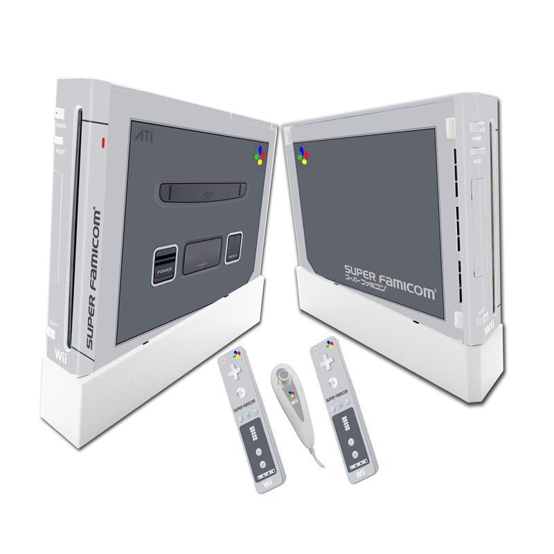 Wii Console Vinyl Skin Set with Full-Coverage Wraps