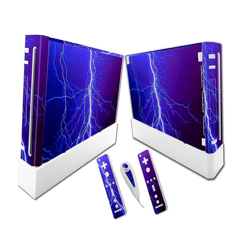 Wii Console Vinyl Skin Set with Full-Coverage Wraps