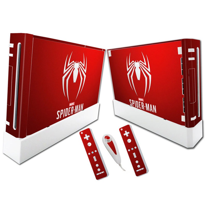 Wii Console Skin Stickers, Spider-Man & More Designs