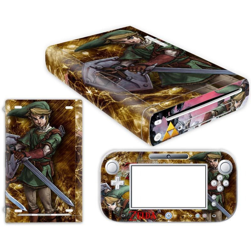 Wii U Anime Skin Sticker Set for Console and GamePad
