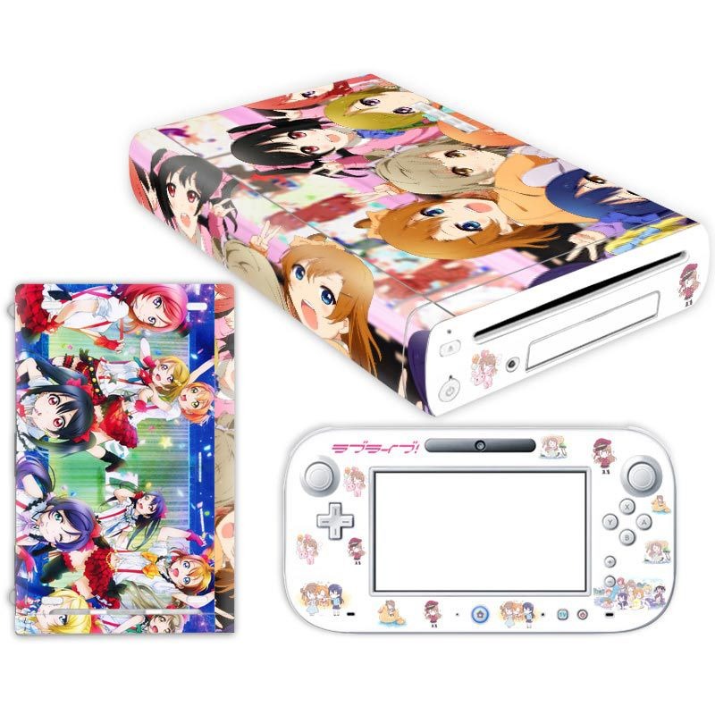 Wii U Anime Skin Sticker Set for Console and GamePad
