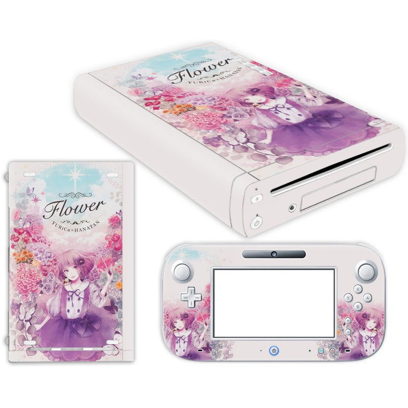 Wii U Anime Skin Sticker Set for Console and GamePad