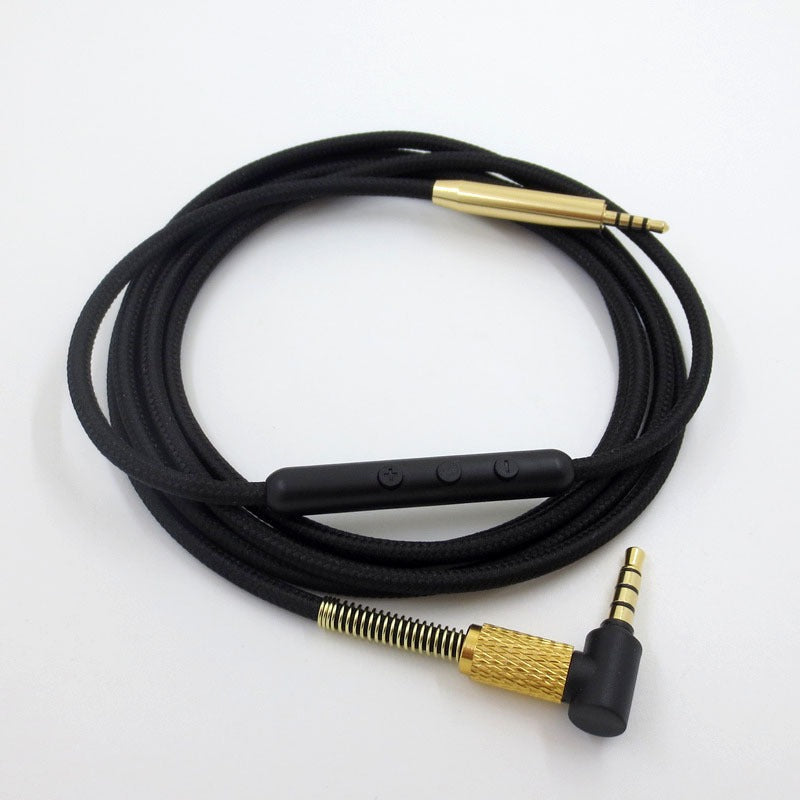 Braided Replacement Headphone Cable w/ Inline Remote