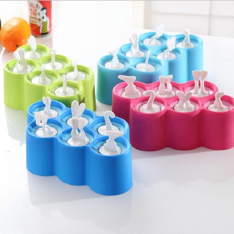 Fish Ice Pop Molds, 6-Cavity Silicone Popsicle Maker