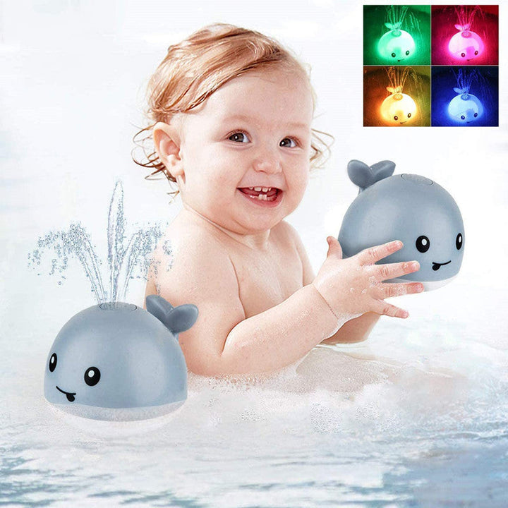 Whale Baby Bath Toy With Light, Music & Water Spray
