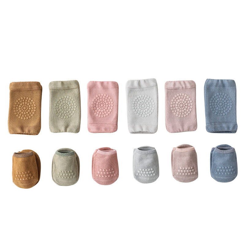 Baby Knee Pad Socks With Non-Slip Grip for Crawling