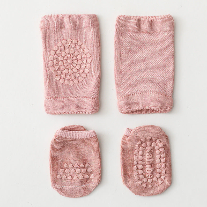 Baby Knee Pad Socks With Non-Slip Grip for Crawling