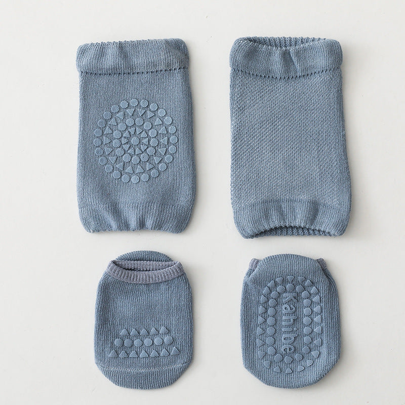Baby Knee Pad Socks With Non-Slip Grip for Crawling
