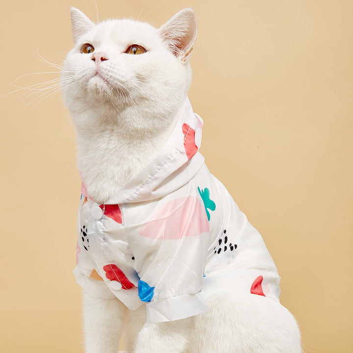 Pet Sun Protection Shirt With Hood for Summer Walks