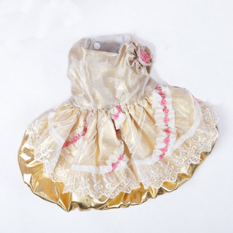 Small Dog Princess Dress for Weddings & Special Photos