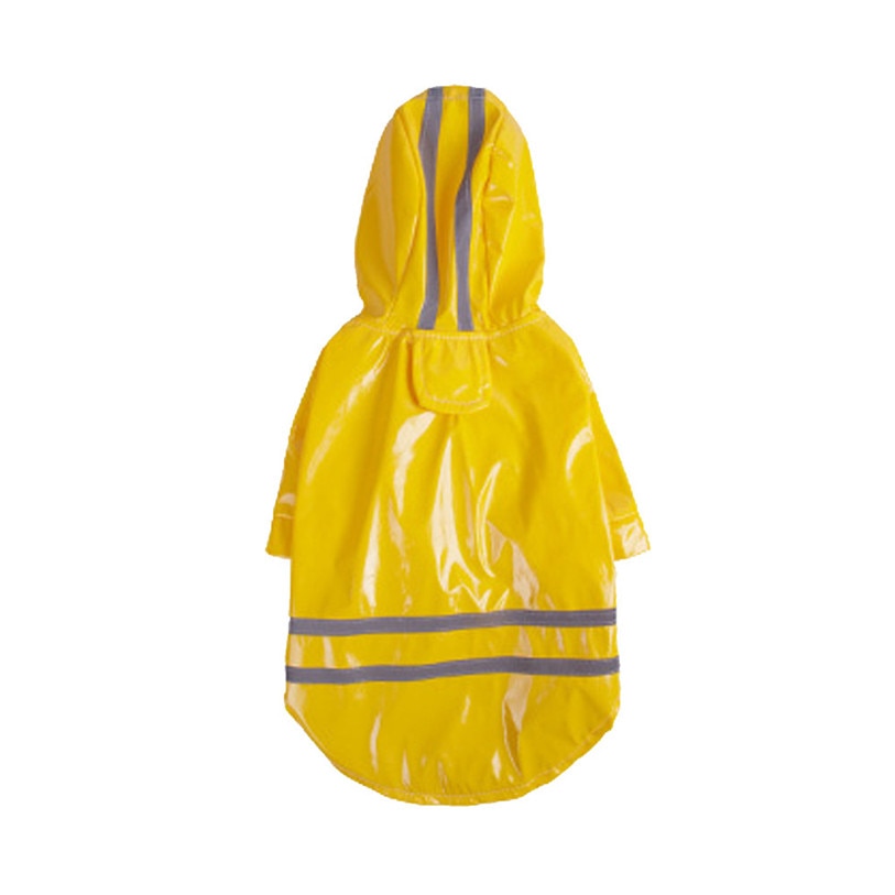 Dog Rain Coat With Reflective Stripes for Wet Walks
