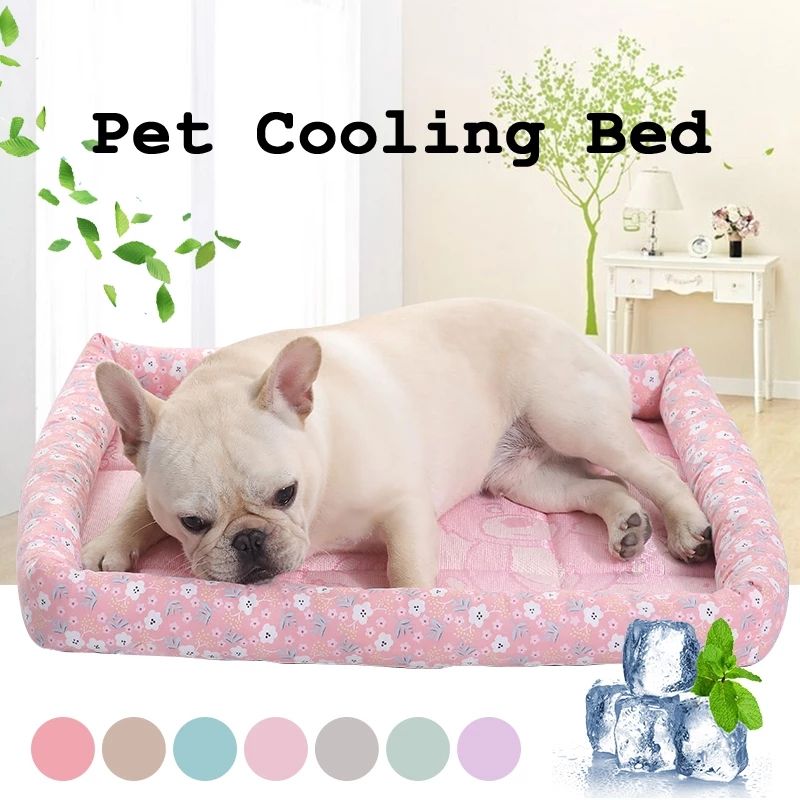 Pet Cooling Bed for Cushioned Summer Comfort at Home