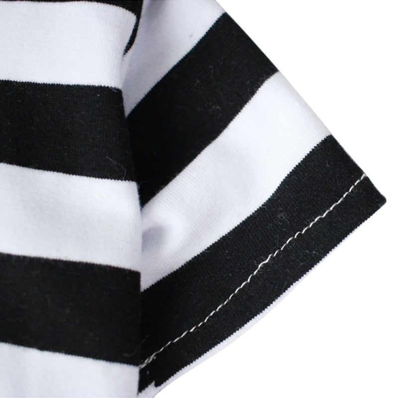 Striped Cotton Dog T-Shirt for Small Dogs & Cats Outings