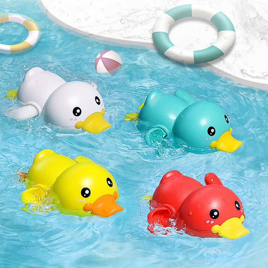 Clockwork Bath Toys for Kids – Swimming Duck Set