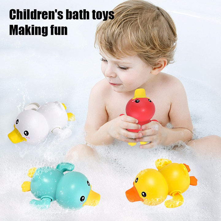 Clockwork Bath Toys for Kids – Swimming Duck Set