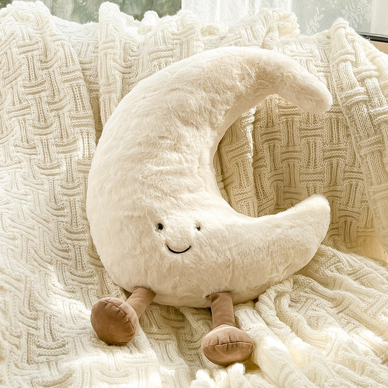 Sun-Shaped Accent Pillow for Cozy Playful Room Decor