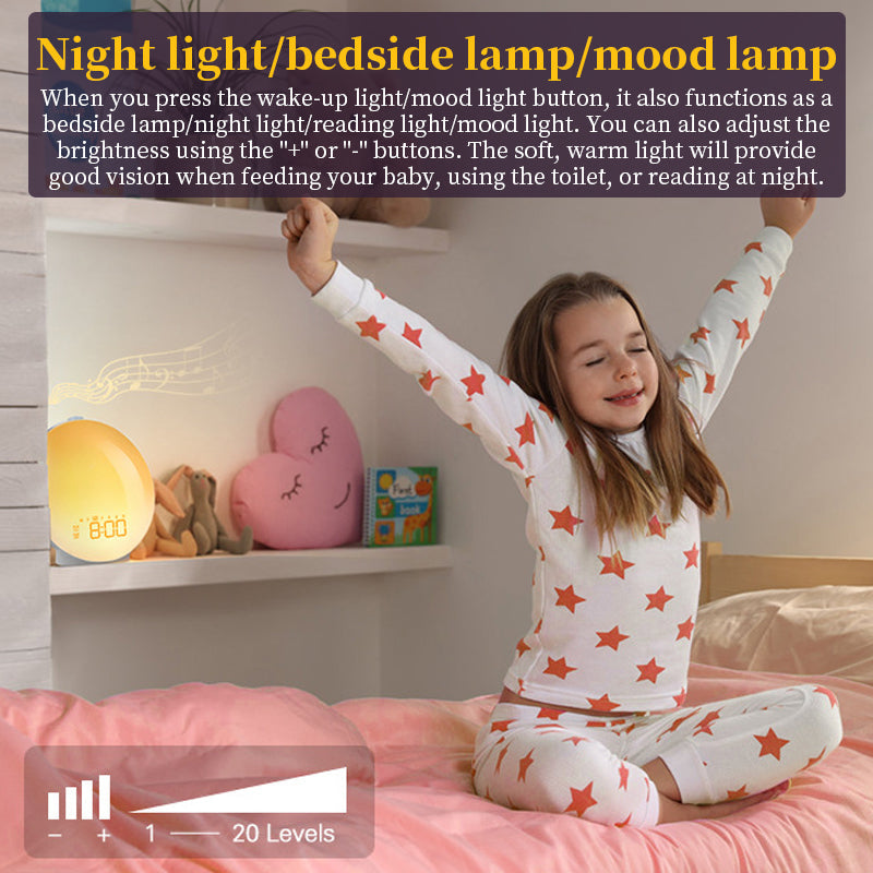 Sunrise Alarm Clock for Gentle Natural Wake-Up Light